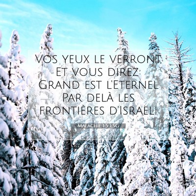 Malachie 1:5 Verset biblique expliqué