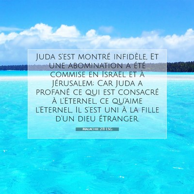 Malachie 2:11 LSG Image du verset biblique