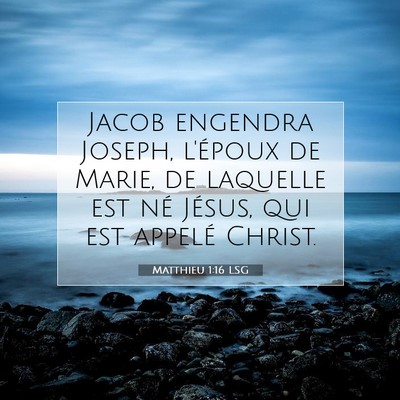 Matthieu 1:16 LSG Image du verset biblique