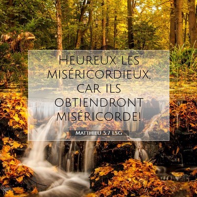 Matthieu 5:7 Verset biblique expliqué