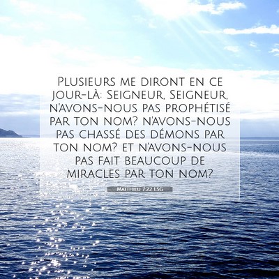 Matthieu 7:22 Verset biblique expliqué