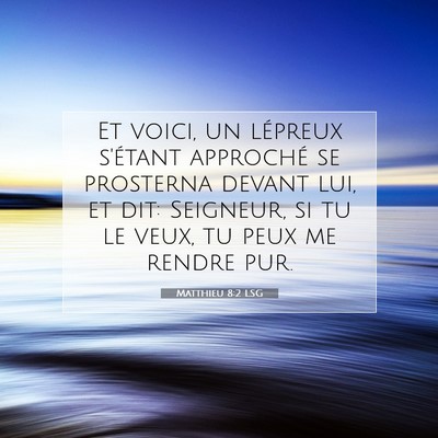 Matthieu 8:2 LSG Image du verset biblique