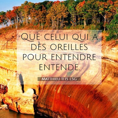 Matthieu 11:15 Verset biblique expliqué