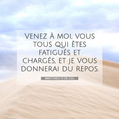 Matthieu 11:28 Verset biblique expliqué