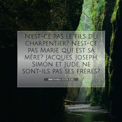 Matthieu 13:55 Verset biblique expliqué