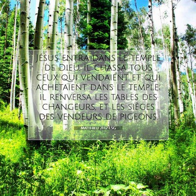 Matthieu 21:12 Verset biblique expliqué