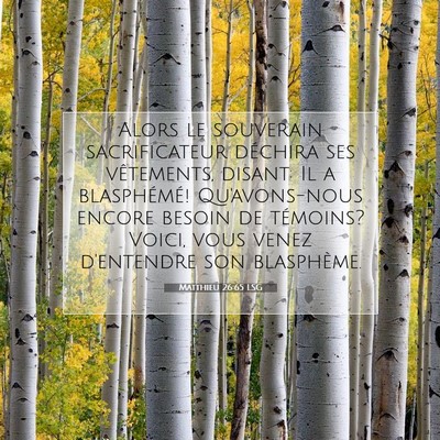 Matthieu 26:65 Verset biblique expliqué