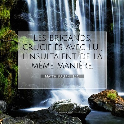 Matthieu 27:44 LSG Image du verset biblique