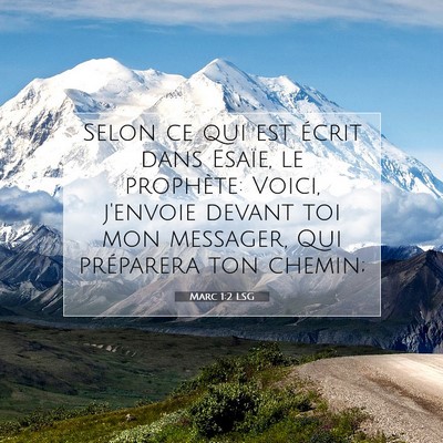 Marc 1:2 LSG Image du verset biblique