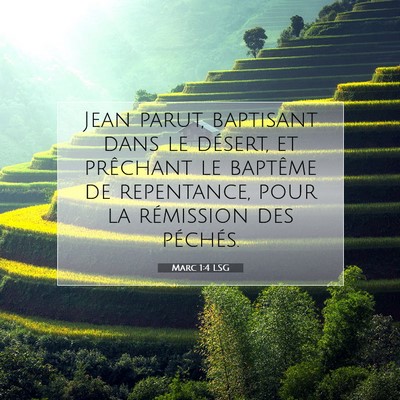 Marc 1:4 Verset biblique expliqué