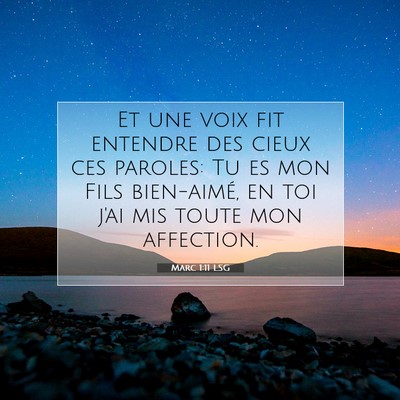 Marc 1:11 LSG Image du verset biblique