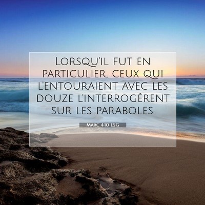 Marc 4:10 LSG Image du verset biblique