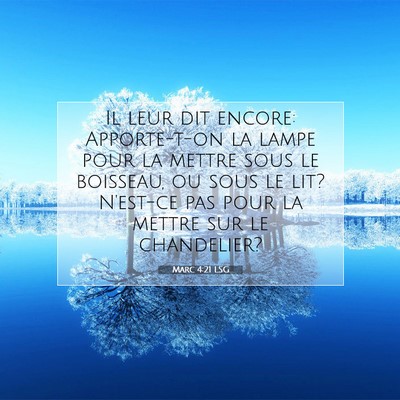 Marc 4:21 LSG Image du verset biblique