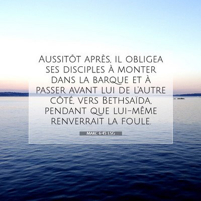 Marc 6:45 Verset biblique expliqué