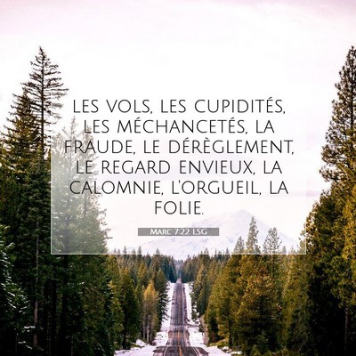 Marc 7:22 LSG Image du verset biblique