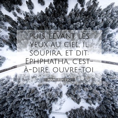 Marc 7:34 Verset biblique expliqué