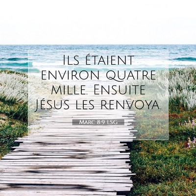 Marc 8:9 LSG Image du verset biblique