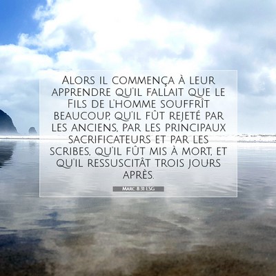 Marc 8:31 LSG Image du verset biblique