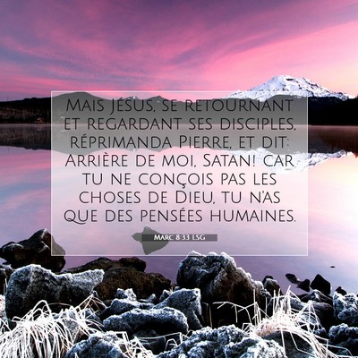 Marc 8:33 LSG Image du verset biblique