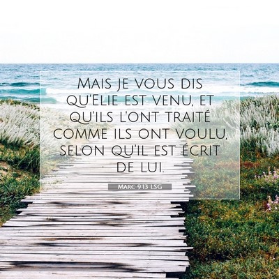 Marc 9:13 LSG Image du verset biblique