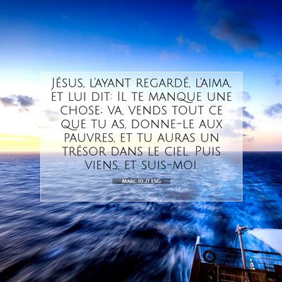 Marc 10:21 LSG Image du verset biblique