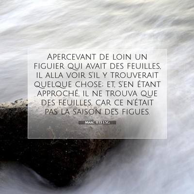 Marc 11:13 LSG Image du verset biblique