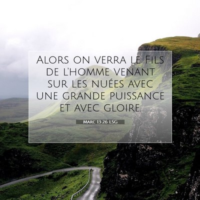 Marc 13:26 LSG Image du verset biblique