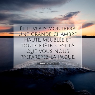 Marc 14:15 LSG Image du verset biblique