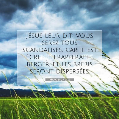 Marc 14:27 Verset biblique expliqué