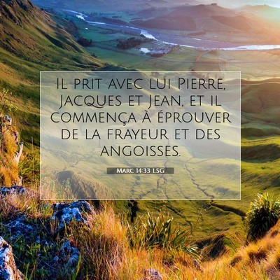 Marc 14:33 Verset biblique expliqué