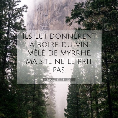 Marc 15:23 LSG Image du verset biblique