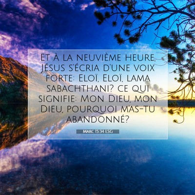 Marc 15:34 LSG Image du verset biblique