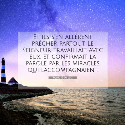 Marc 16:20 LSG Image du verset biblique