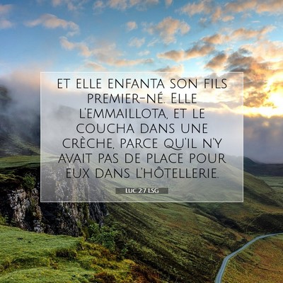 Luc 2:7 Verset biblique expliqué