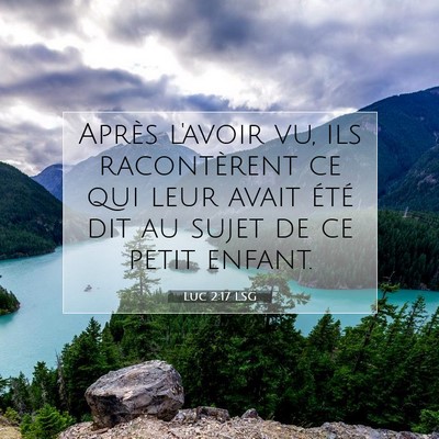 Luc 2:17 Verset biblique expliqué