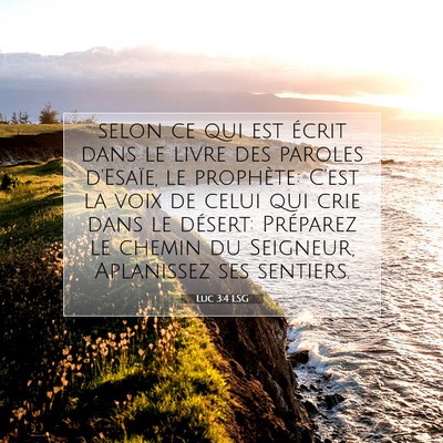 Luc 3:4 LSG Image du verset biblique