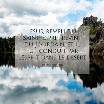 Luc 4:1 LSG Image du verset biblique