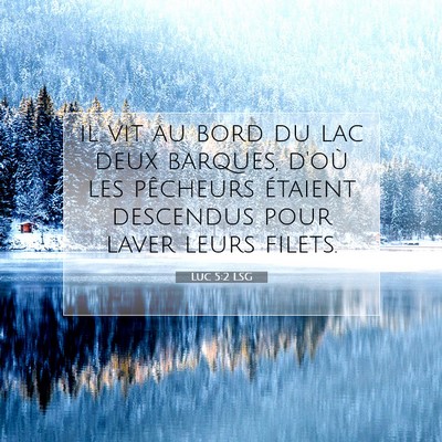 Luc 5:2 Verset biblique expliqué