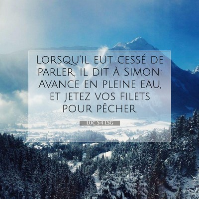 Luc 5:4 Verset biblique expliqué