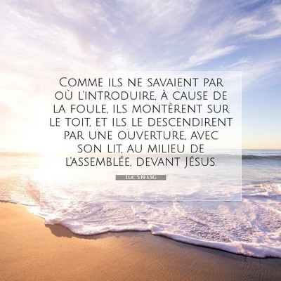 Luc 5:19 Verset biblique expliqué