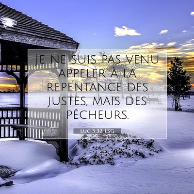 Luc 5:32 LSG Image du verset biblique