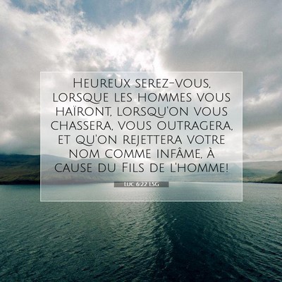 Luc 6:22 LSG Image du verset biblique