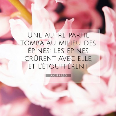 Luc 8:7 LSG Image du verset biblique