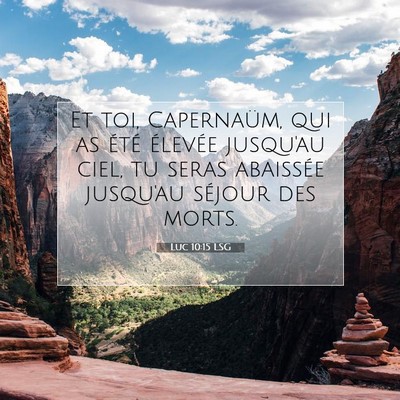 Luc 10:15 LSG Image du verset biblique