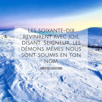 Luc 10:17 LSG Image du verset biblique