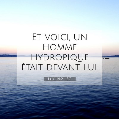 Luc 14:2 Verset biblique expliqué