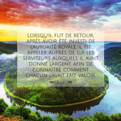 Luc 19:15 LSG Image du verset biblique