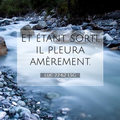 Luc 22:62 LSG Image du verset biblique