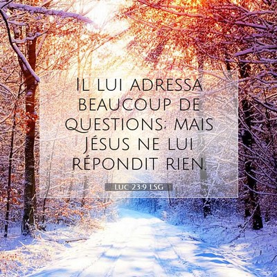 Luc 23:9 LSG Image du verset biblique