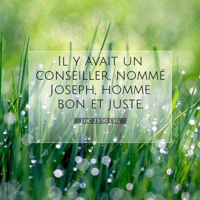 Luc 23:50 LSG Image du verset biblique